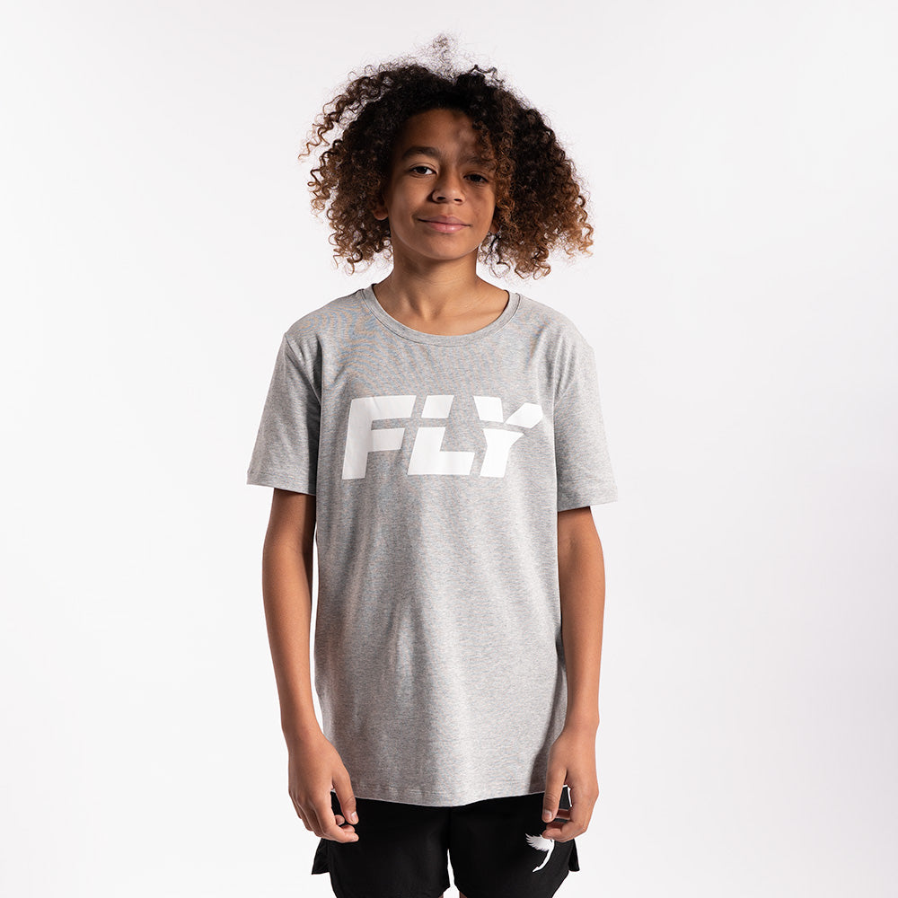 Kids Big Logo Tee Grey (7584964018428) (7790550221044)