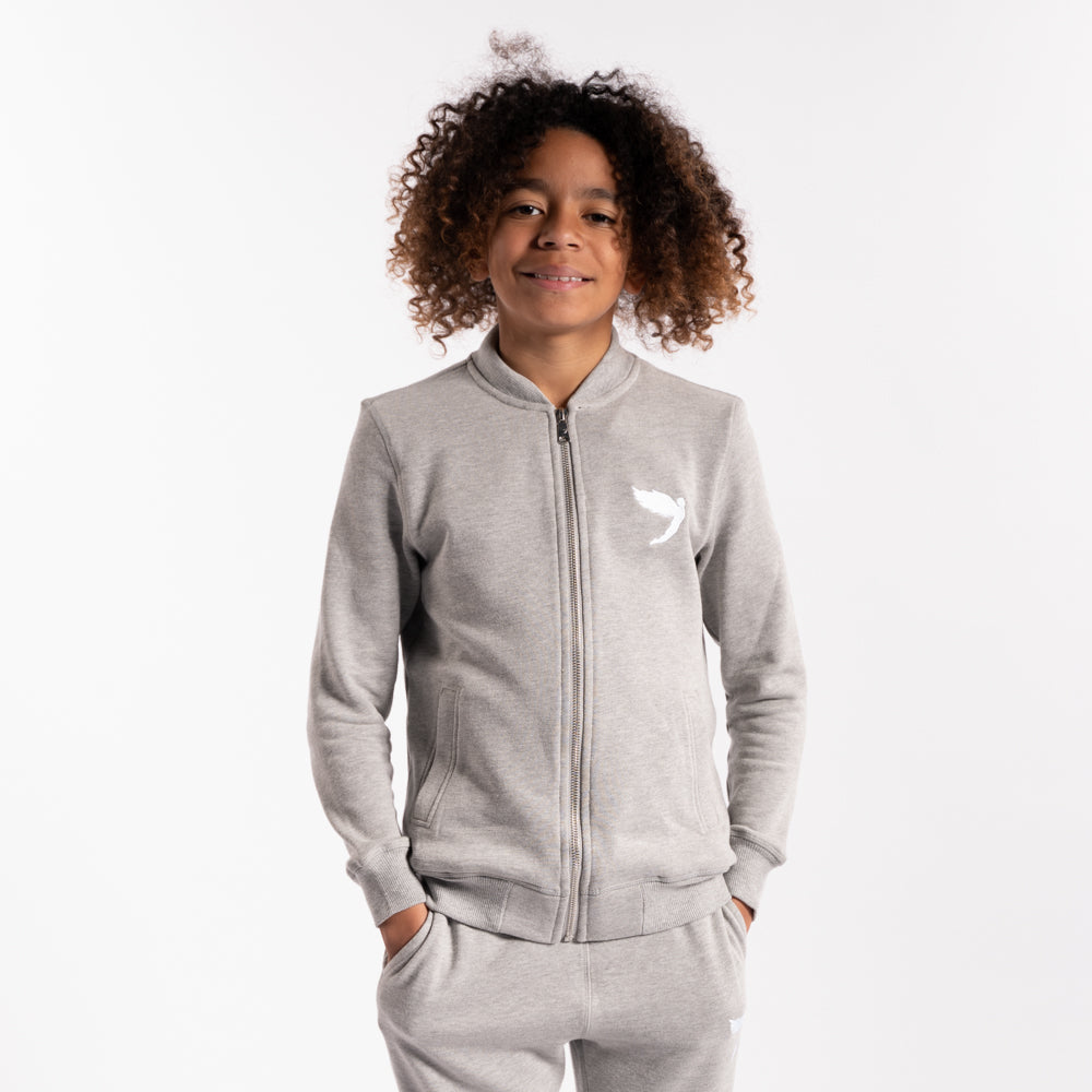 Kids Tracksuit Jacket Grey (6541114867876) (7790688764148)