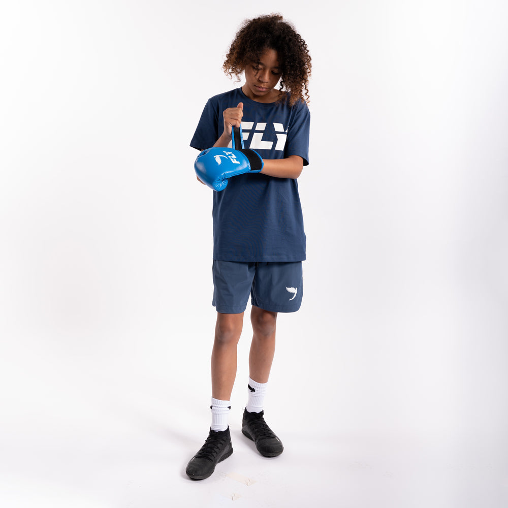 Kids Performance Shorts Blue (7790356037884) (7790490616052)