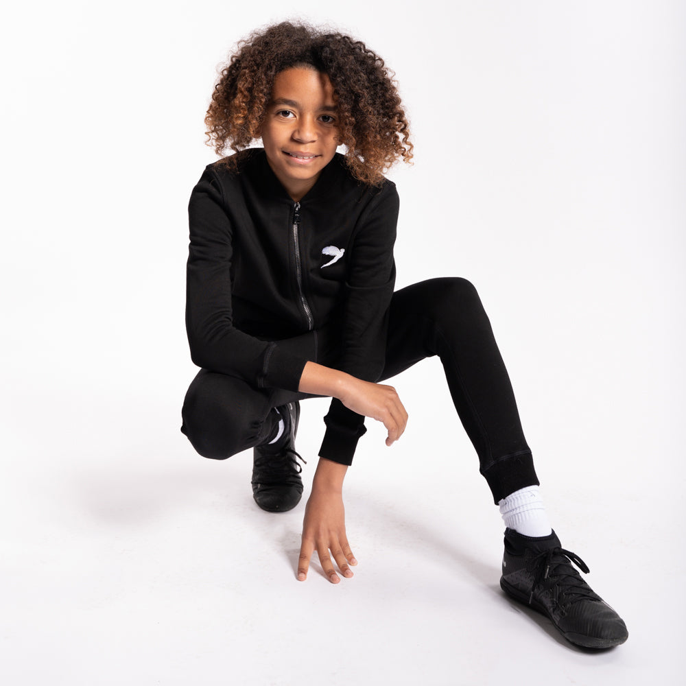 Kids Tracksuit Jacket Black (6541115785380) (7790688731380)